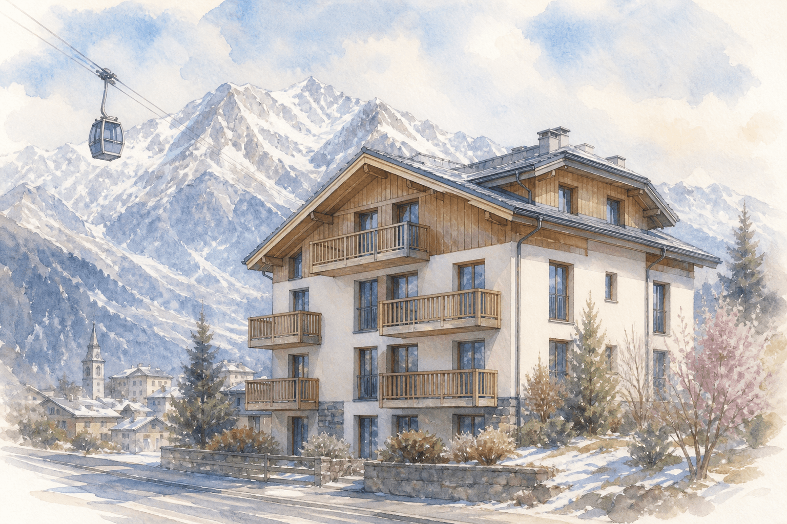 Illustration - Appartement, Saint-Gervais-les-Bains (74170)