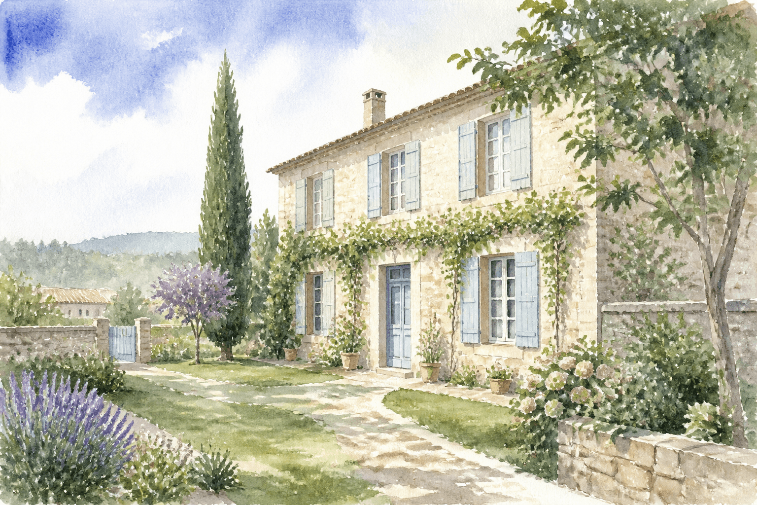 Illustration - Maison de village, Charmé (16140)